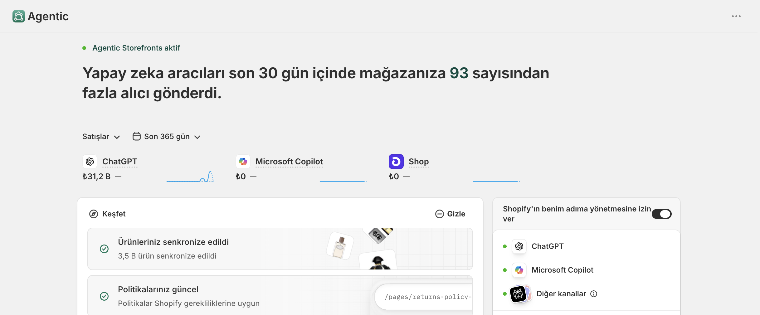 30.000+ Agentic Sorgu, Artan Satış